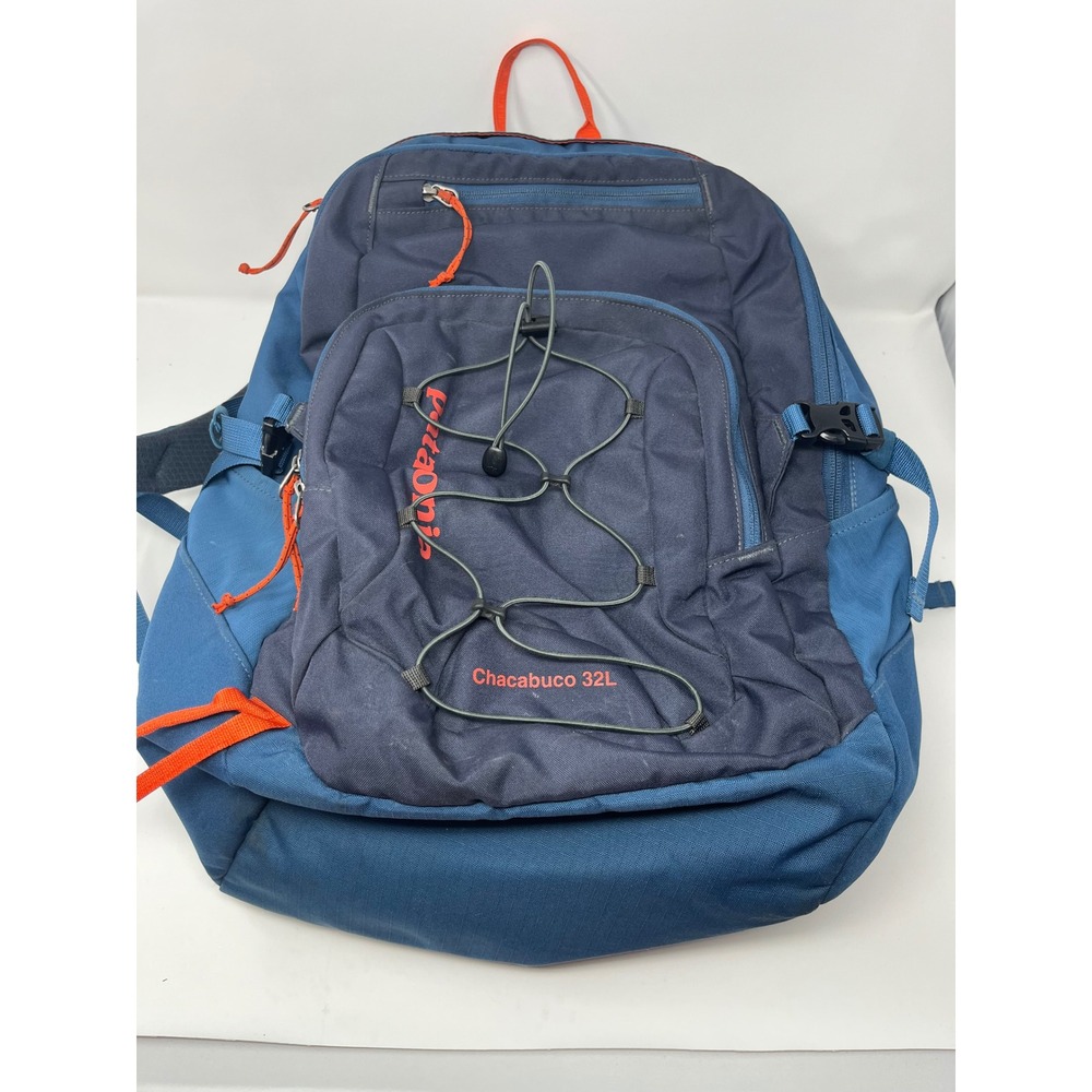 Patagonia Chacabuco 32L Backpack Blue Orange Hiking Commuter Daypack Gorpcore